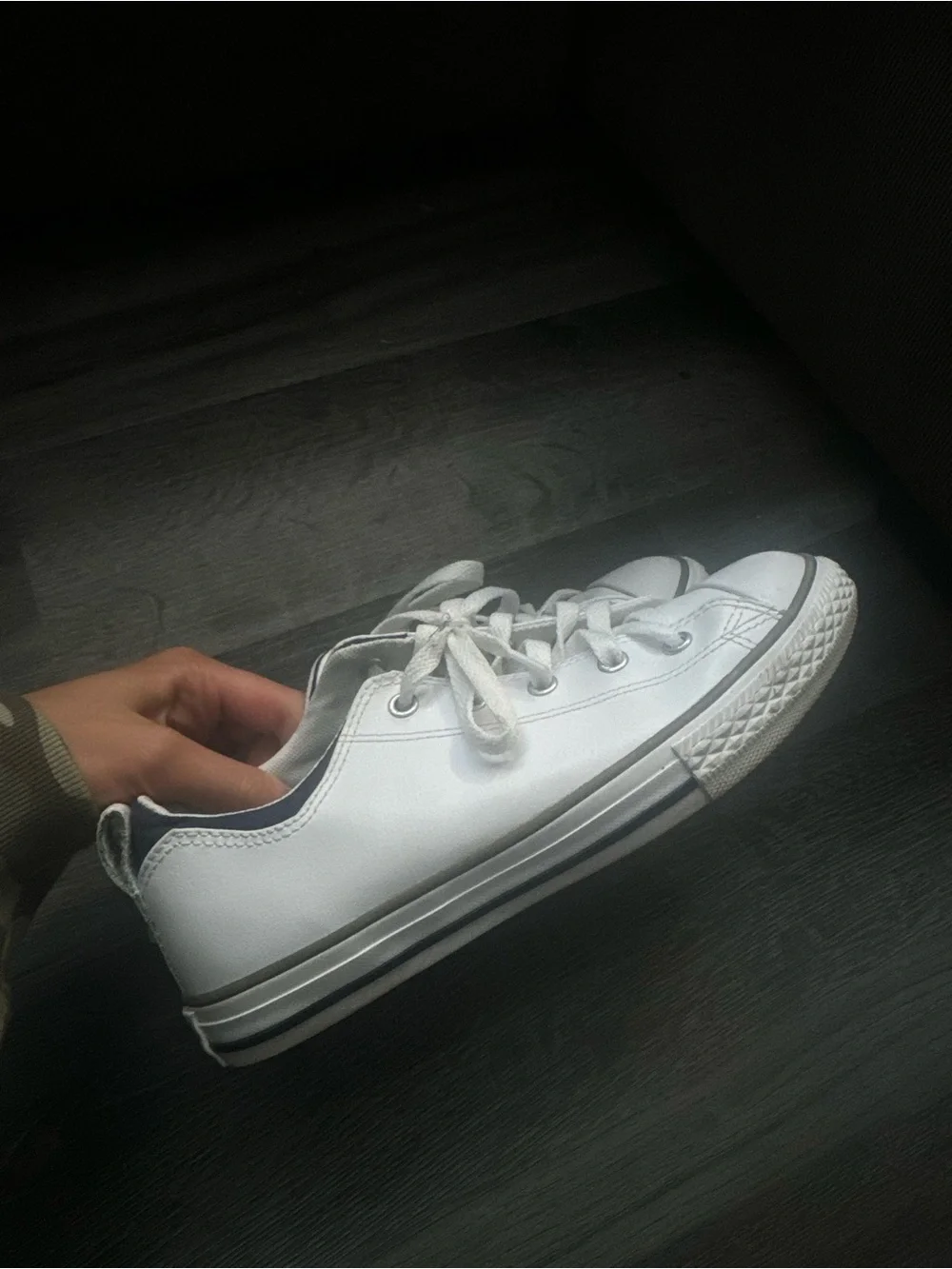 Converse Kids White Low-Top Canvas Sneakers